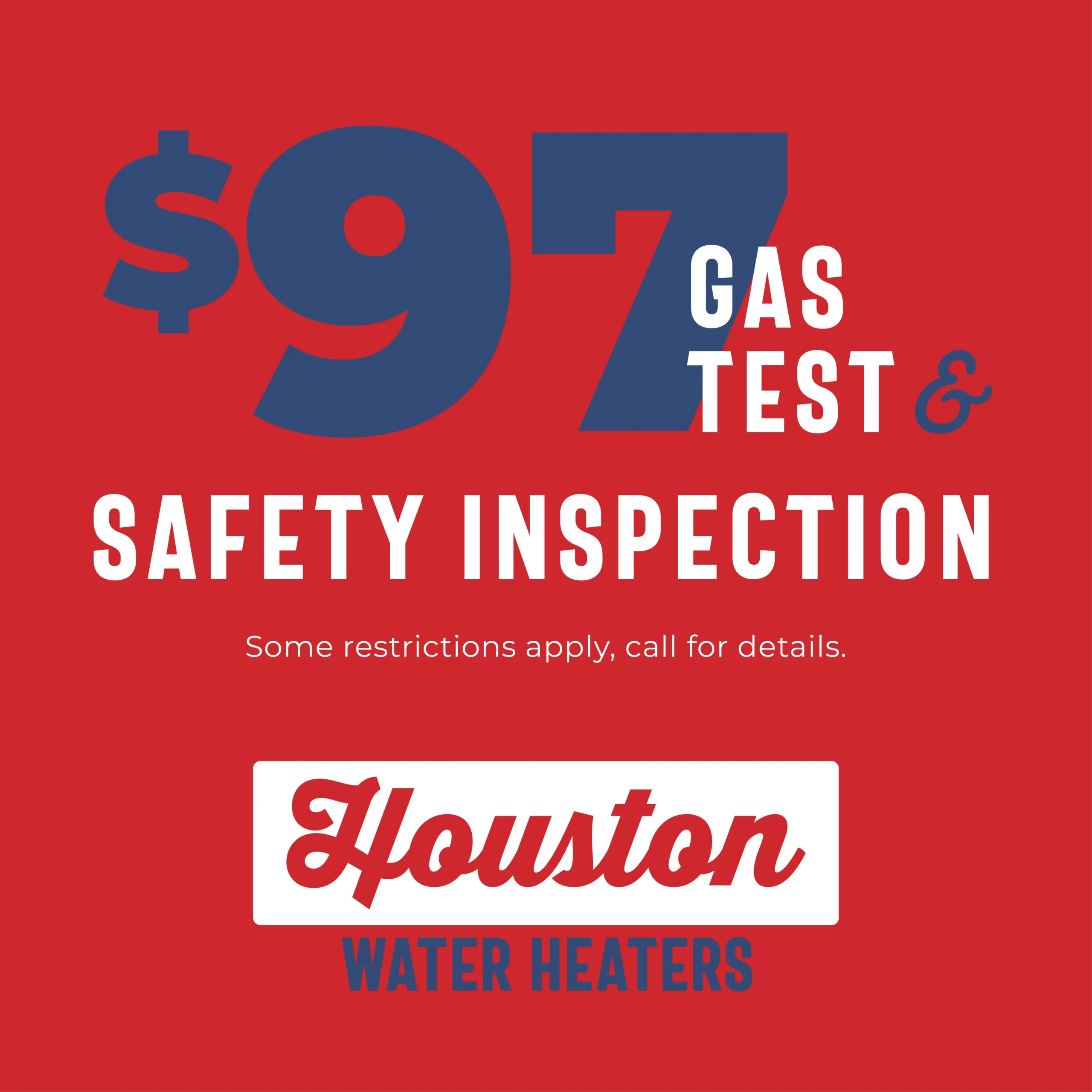 $97 Gas Test & Safety Inspection